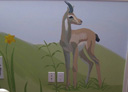 Wall Art by Allyson, Gazelle,gazelle mural,mural,hand painted mural,
